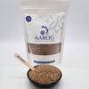 Aarog Black Pepper Powder Pisi Kali Mirch 100g pouch showing fine, dark ground powder