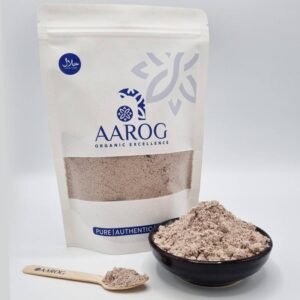 Discover Authentic Kala Namak (Black Salt) from Aarog. Known for its distinct tangy, sulfuric flavor and powerful digestive benefits. 100% pure rock salt, ideal for chaat and vegan dishes. 400g only.