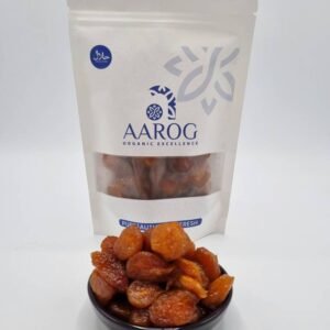 Aarog Luscious Iranian Dried Plums Aloo Bukhara 200g pouch showing plump, dark dried plums
