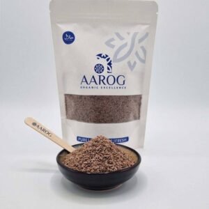Aarog Miraculous Isabgol Husk 50g 100g 200g pouches showing light, fluffy psyllium fiber