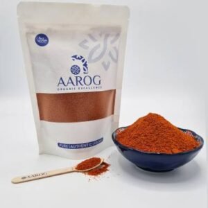 Aarog Pure Red Chilli Powder Laal Mirch with whole Kundri and Desi chillies