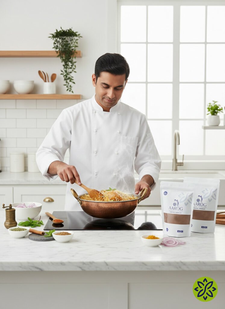 Aarog's Delicious Biryani Recipe: Master the Authentic Meat Delight Aarog Chiken Biryani 747x1024