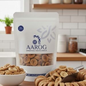 Home Aarog Exceptional Premium Peshawar Dried Figs Anjeer showing large, sun-dried fig pieces.