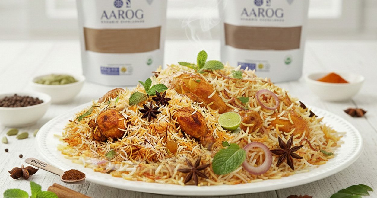 Aarog's biryani 2 packs Aarog's Grand Biryani Recipe: Master the Authentic Meat Delight