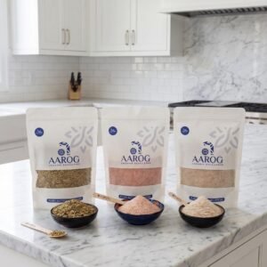 isabgol sonf pink salt pack – pure 3 in 1 | aarog